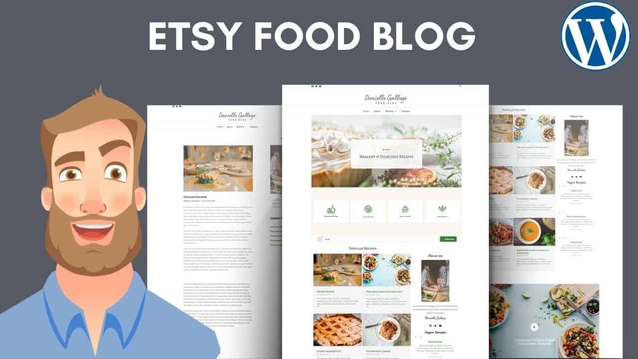 Awesome WordPress Food Blog | Essential for Bloggers | 2 Minute Install
