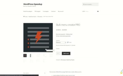 Bulk menu creator – WordPress plugin