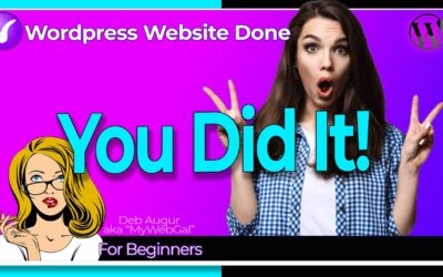 FAST START steps to get your WordPress Website Up and Running with EASE! (Part 1)