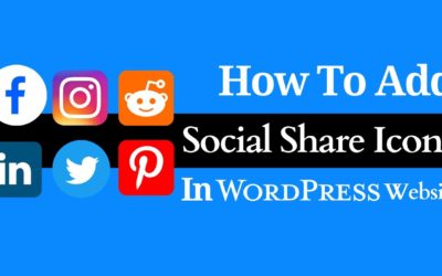 How To Add Social Share Icons In WordPress Website
