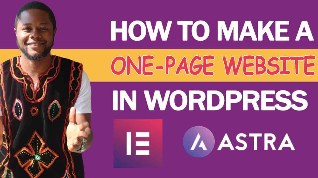 How To Create A One-Page Website (In WordPress) | 2022