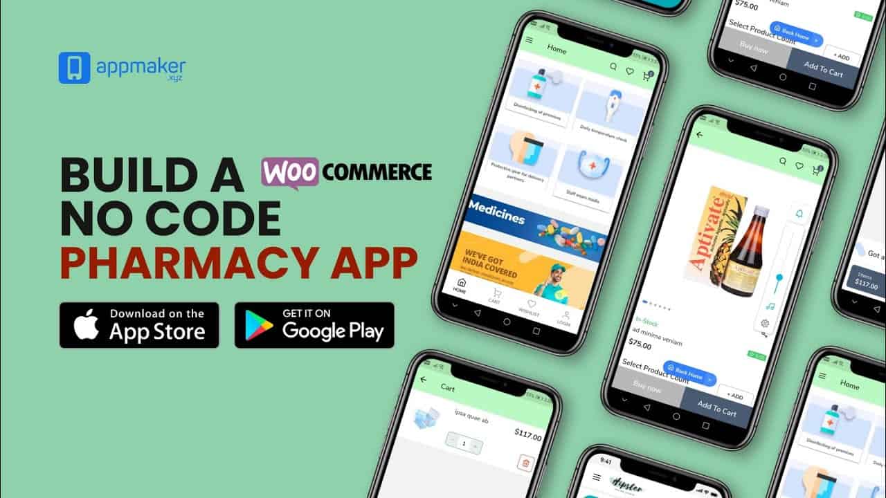 How to Build a Pharmacy Store Ecommerce App with Appmaker | No Code App Builder