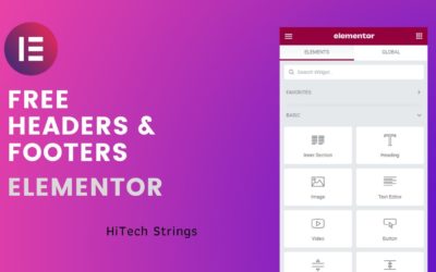 How to Create Elementor Headers for Free in WordPress | Elementor Header and Footer Builder Plugin