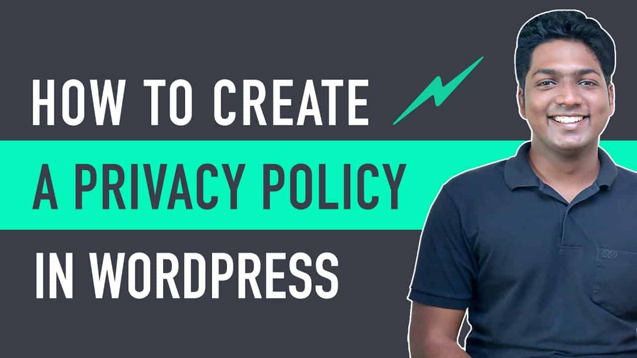 How to Create Privacy Policy page in WordPress