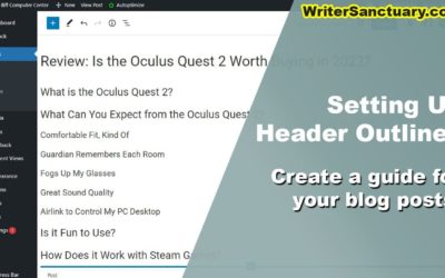 How to Outline Blog Post Headers in WordPress in 2022