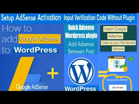 How to Paste  Adsense Code to WordPress 2019 - Adsense Activation
