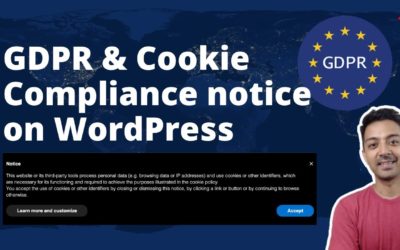 How to add GDPR & Cookie Compliance in WordPress