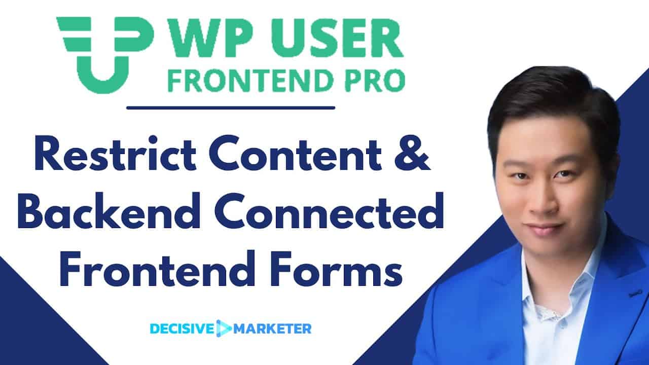 WP User Frontend Pro WordPress Plugin Review - Restrict Content & Frontend Guest Post Submit Forms