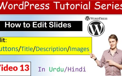WordPress tutorial part 13 | how to edit smart slider in wordpress | how to change slider image…..