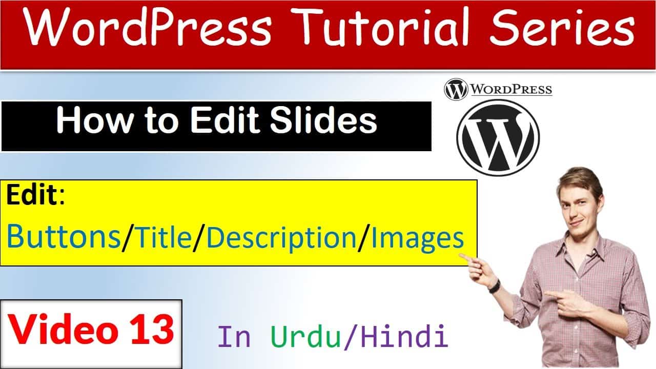 WordPress tutorial part 13 | how to edit smart slider in wordpress | how to change slider image.....