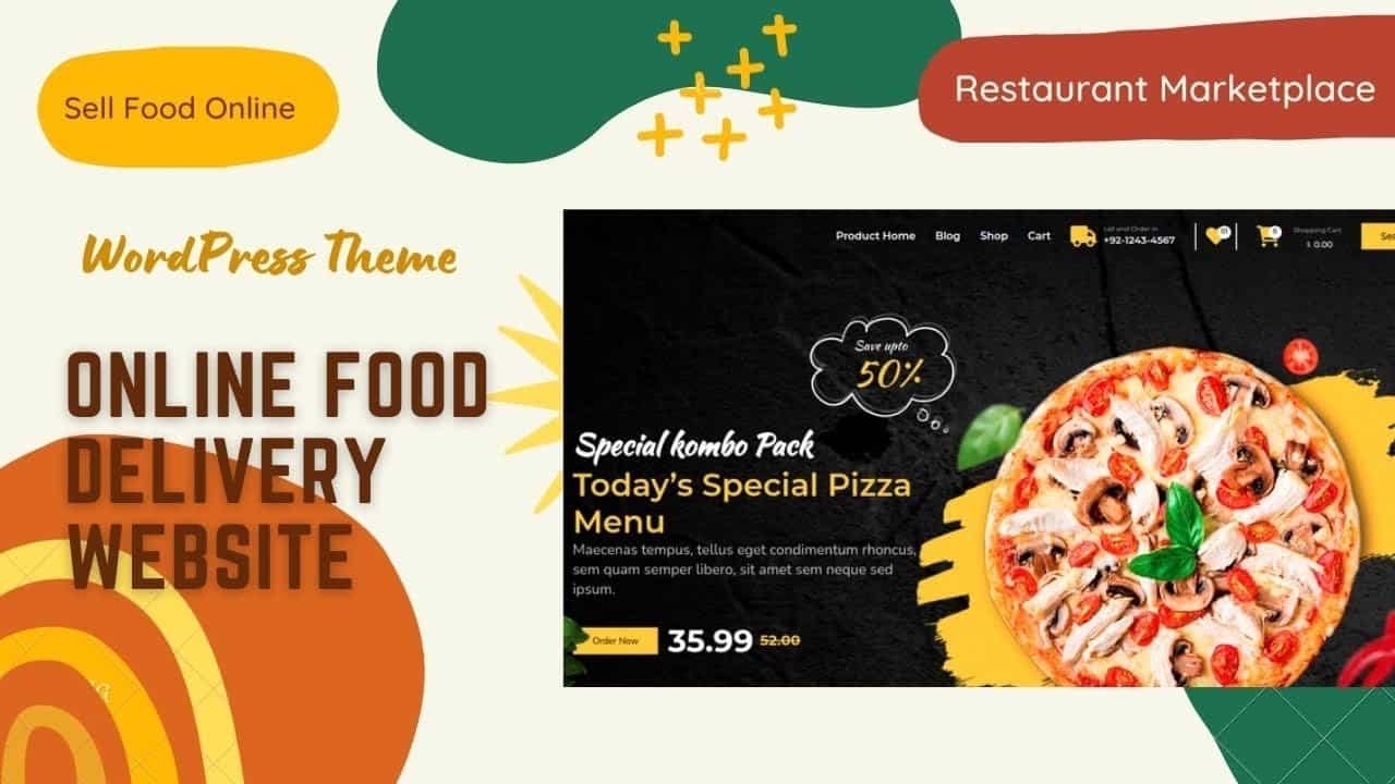 Create Online Food Delivery Website | Restaurant Food Delivery Theme | Foodota WordPress Theme