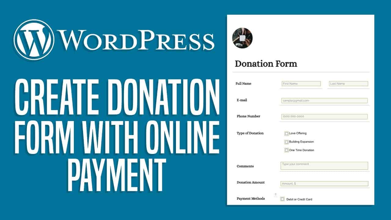 How To Create A Donation Form In WordPress With Online Payment | Simple Tutorial (2022)