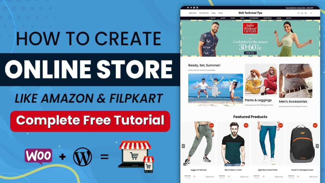 How to Create an eCommerce Website with WordPress Free | ONLINE STORE Tutorial 2022 [Hindi]