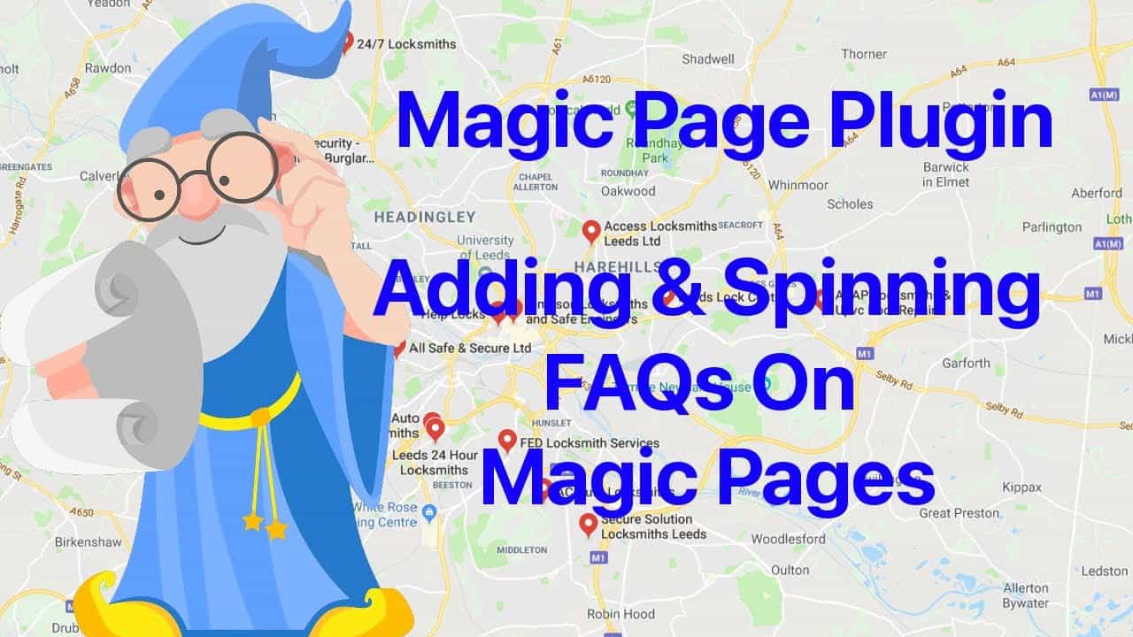 Magic Page Plugin Training Adding And Spinning FAQs On Your Sites