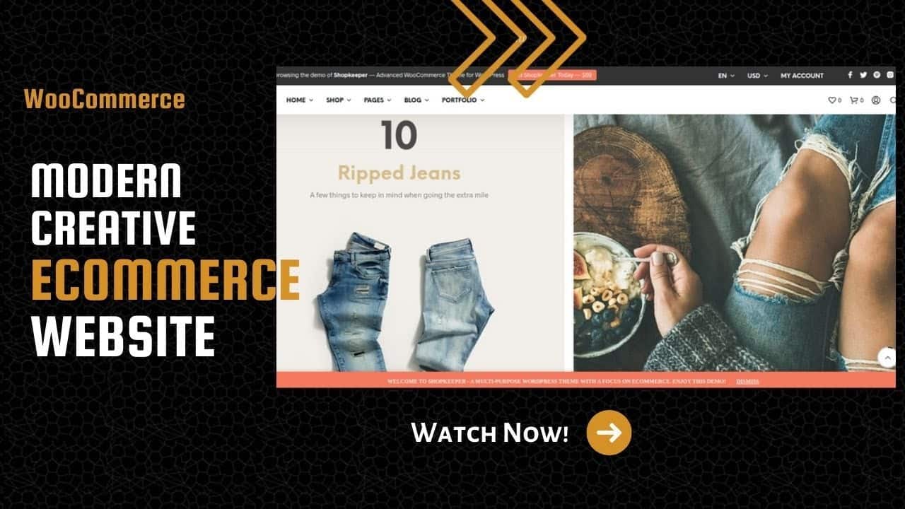 Create Modern eCommerce Website | Creative WooCommerce Theme | Shopkeeper WordPress Theme
