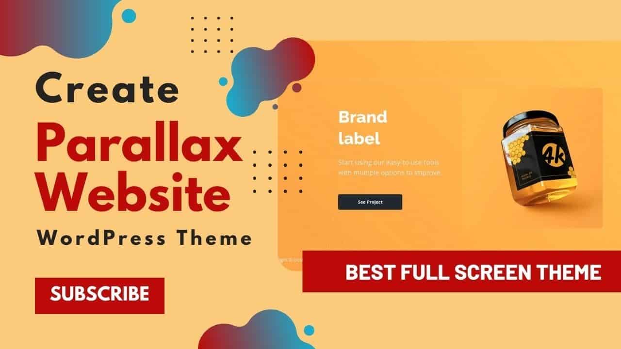 Create Parallax Landing Page Website | Best Parallax WordPress Theme | Octavian WordPress Theme