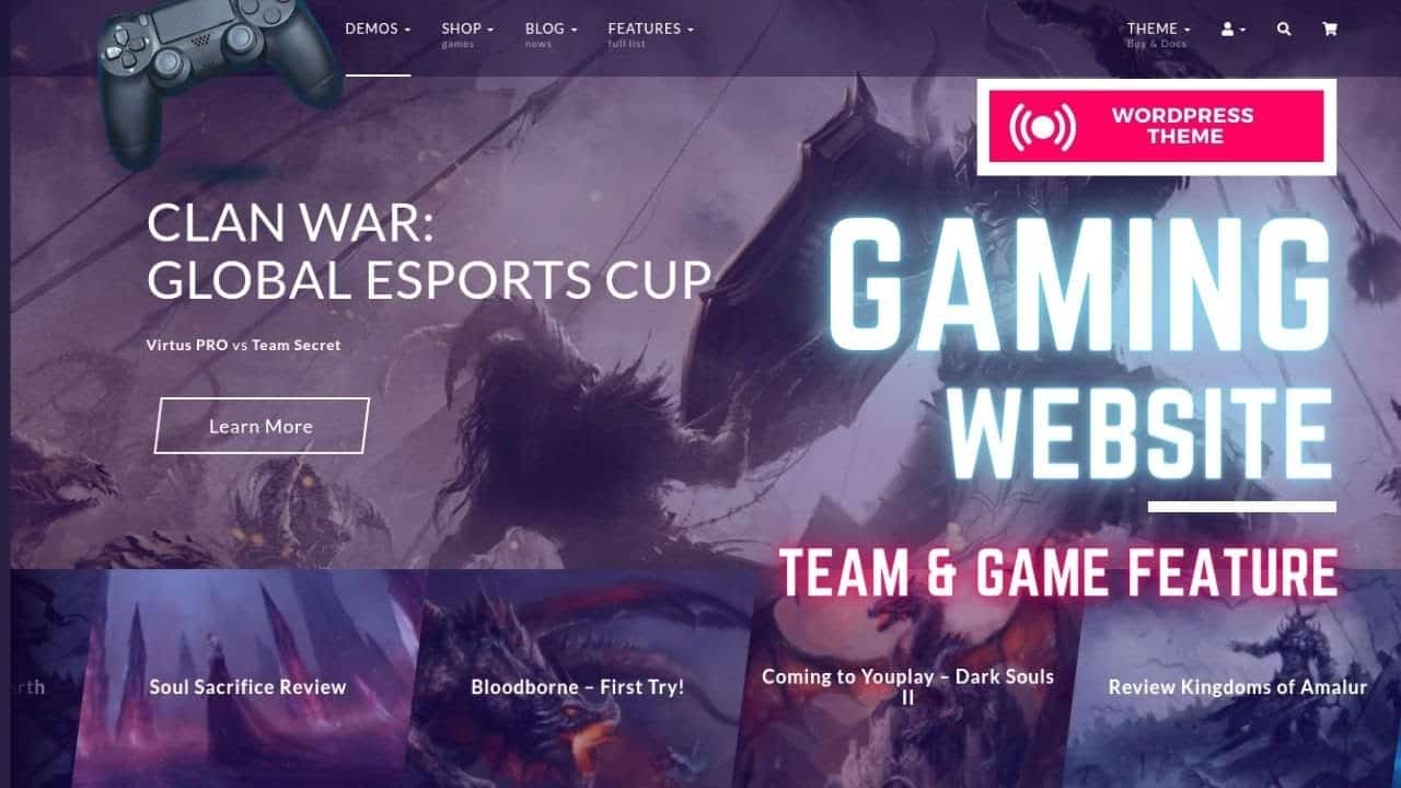 Create a Gaming Community Website |  eSports and Game Theme | Youplay WordPress Theme