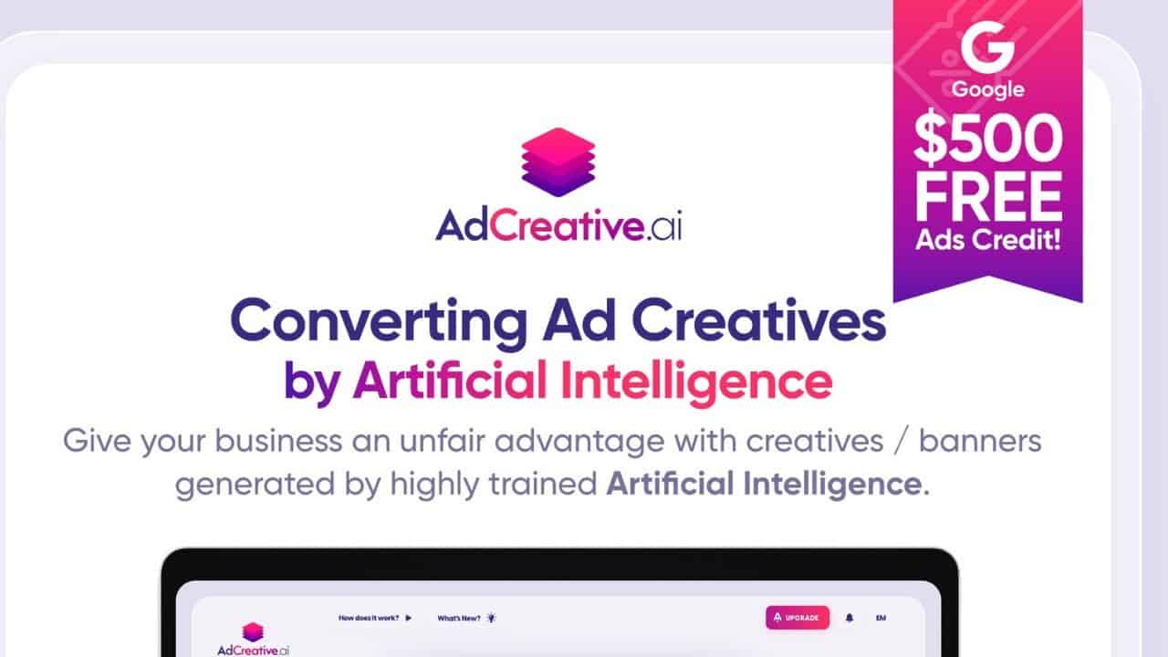 GET $500 FREE Google Ads Credits! (yep, this is real) | Converting Ad Creatives by A.I.