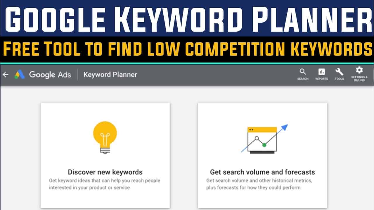 How to use google keyword planner tool in 2022 Tutorial to find low competition keywords for blog
