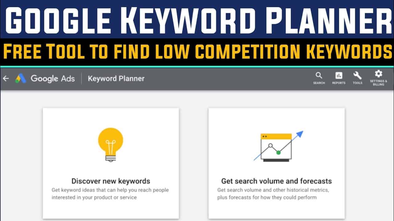 How to use google keyword planner tool in 2022 Tutorial to find low competition keywords for blog