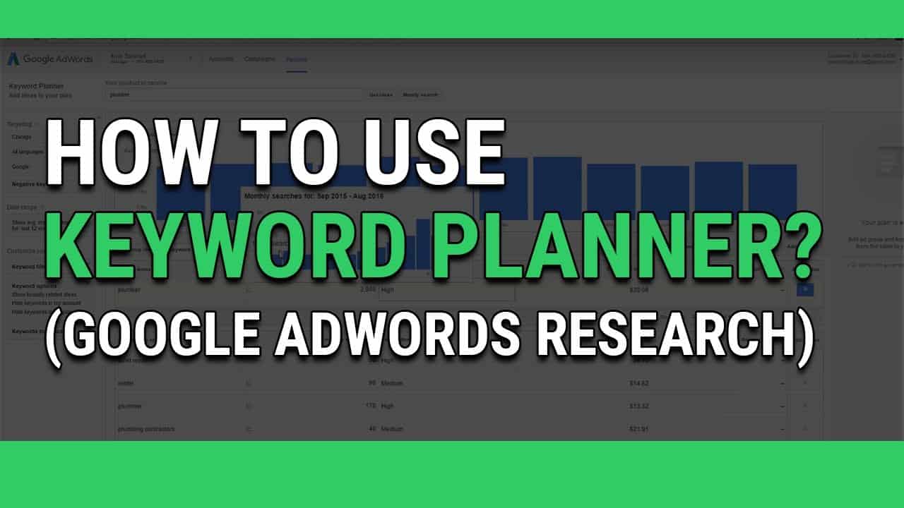 Keyword Planner Tutorial - Google AdWords Research