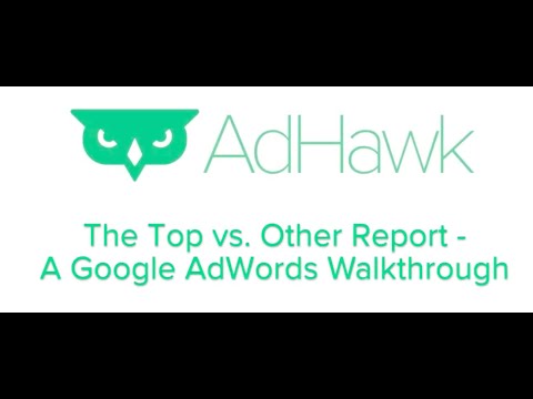 The Top v. Other Report - A Google AdWords Walkthrough
