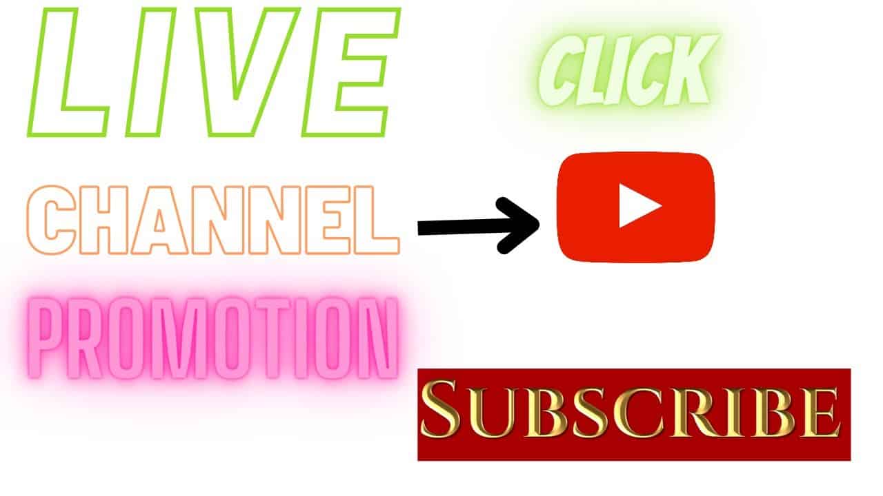 youtube channel promote | live channel promotion and checking