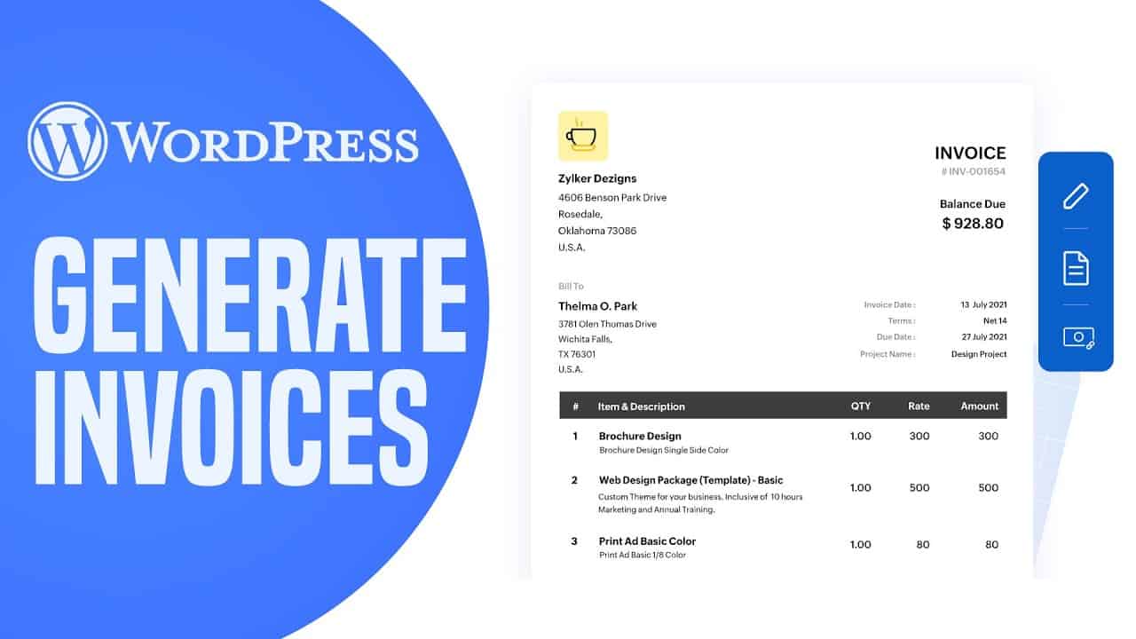 How To Generate Invoices On Your Website In WordPress | Simple And Easy (2022)