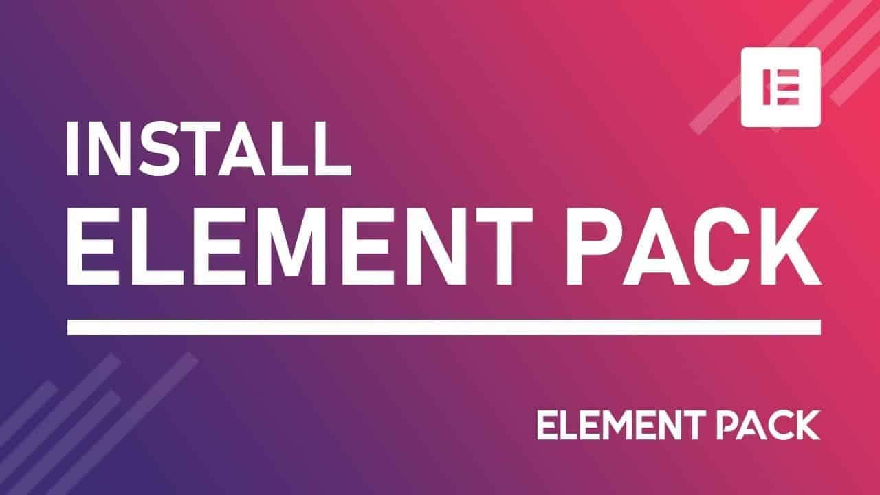 How to Install Element Pack Plugin