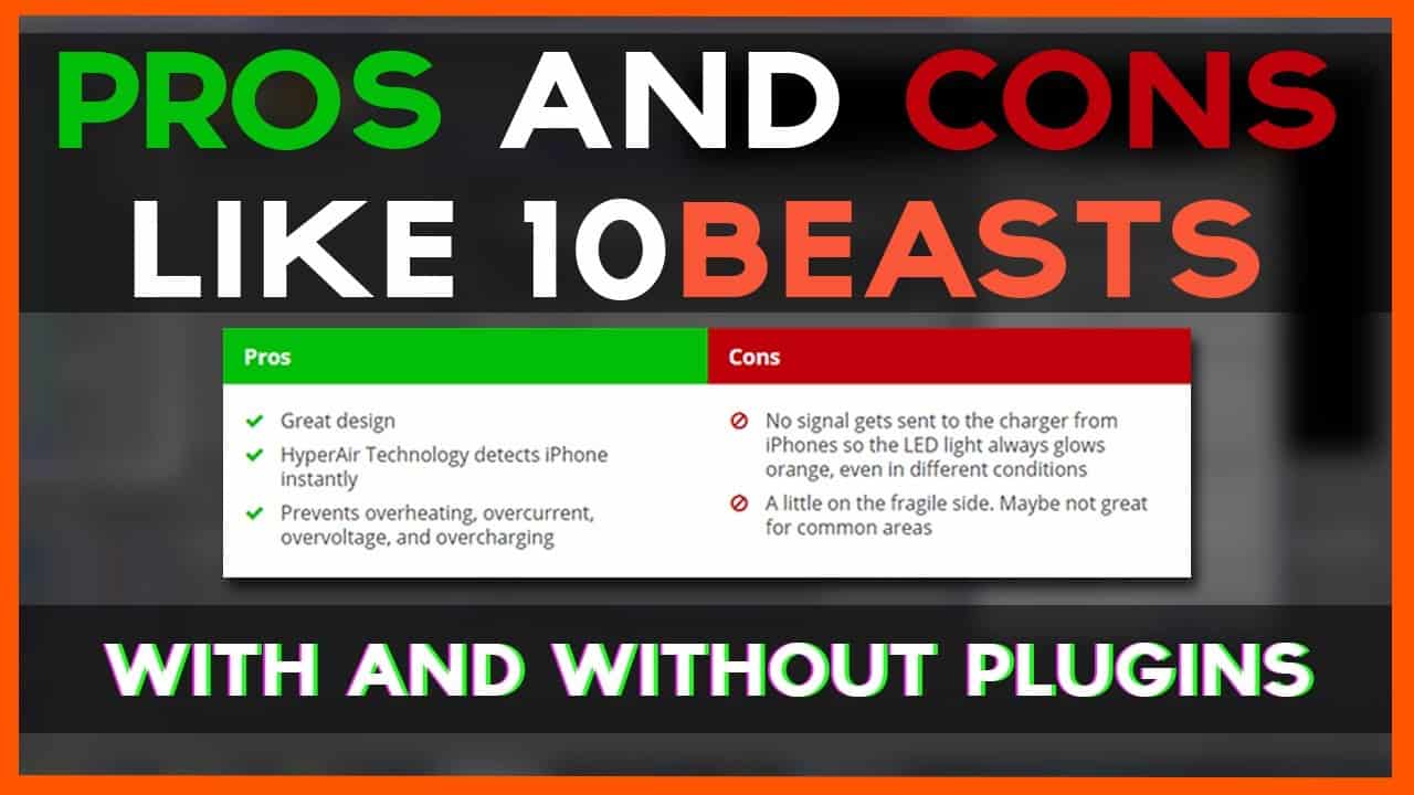 How to Make Pros and Cons Like 10Beasts in Wordpress With and Without Plugins