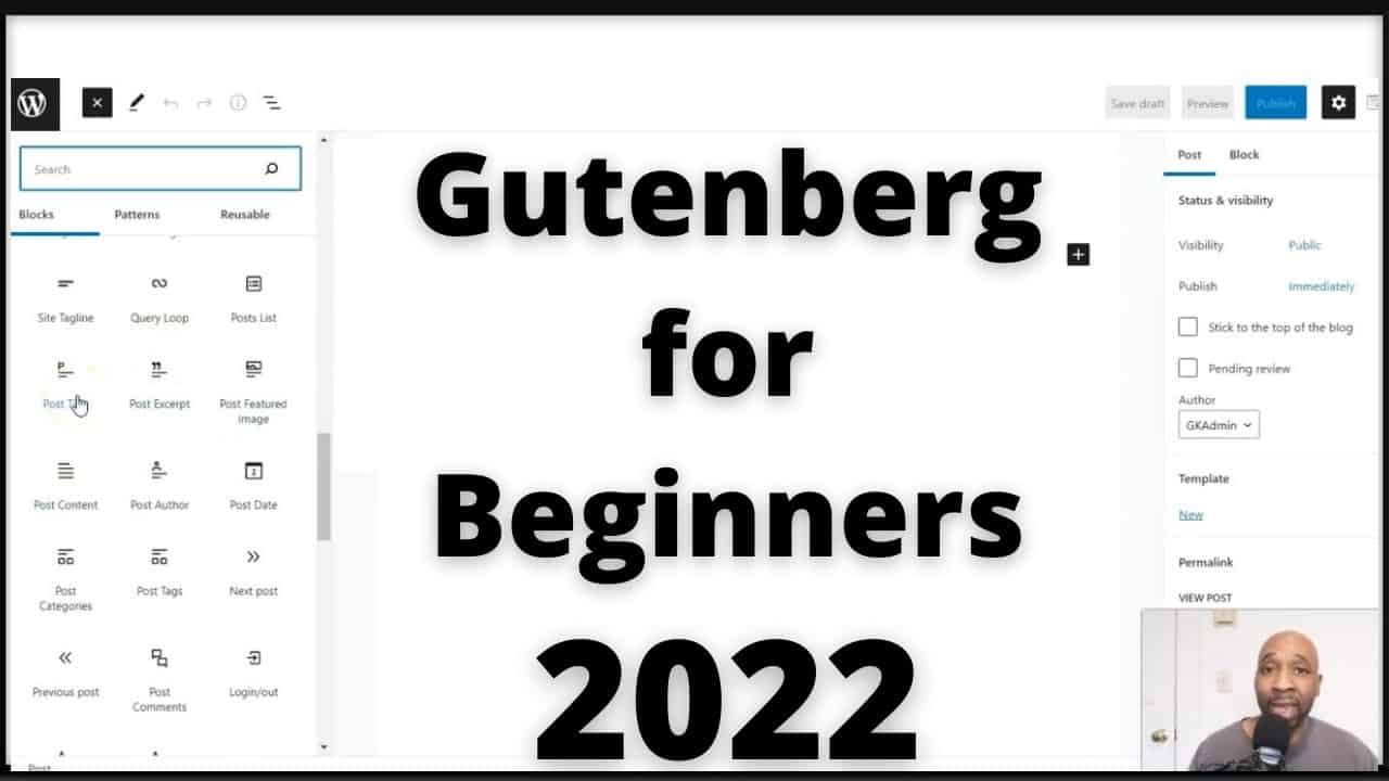 Lean Mean WordPress Gutenberg Tutorial for Beginners (2022)