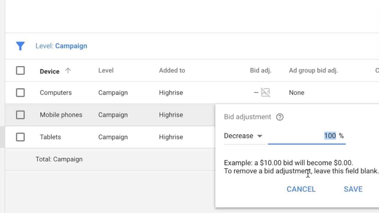 How to Turn Off Mobile Ads - A Google AdWords Tutorial