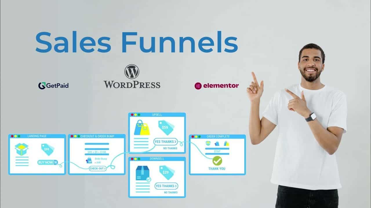The easiest way to build a Sales Funnel with WordPress and Elementor - The GetPaid plugin
