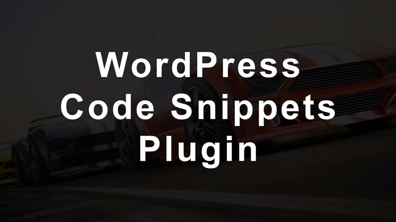 Code Snippets WordPress Plugin