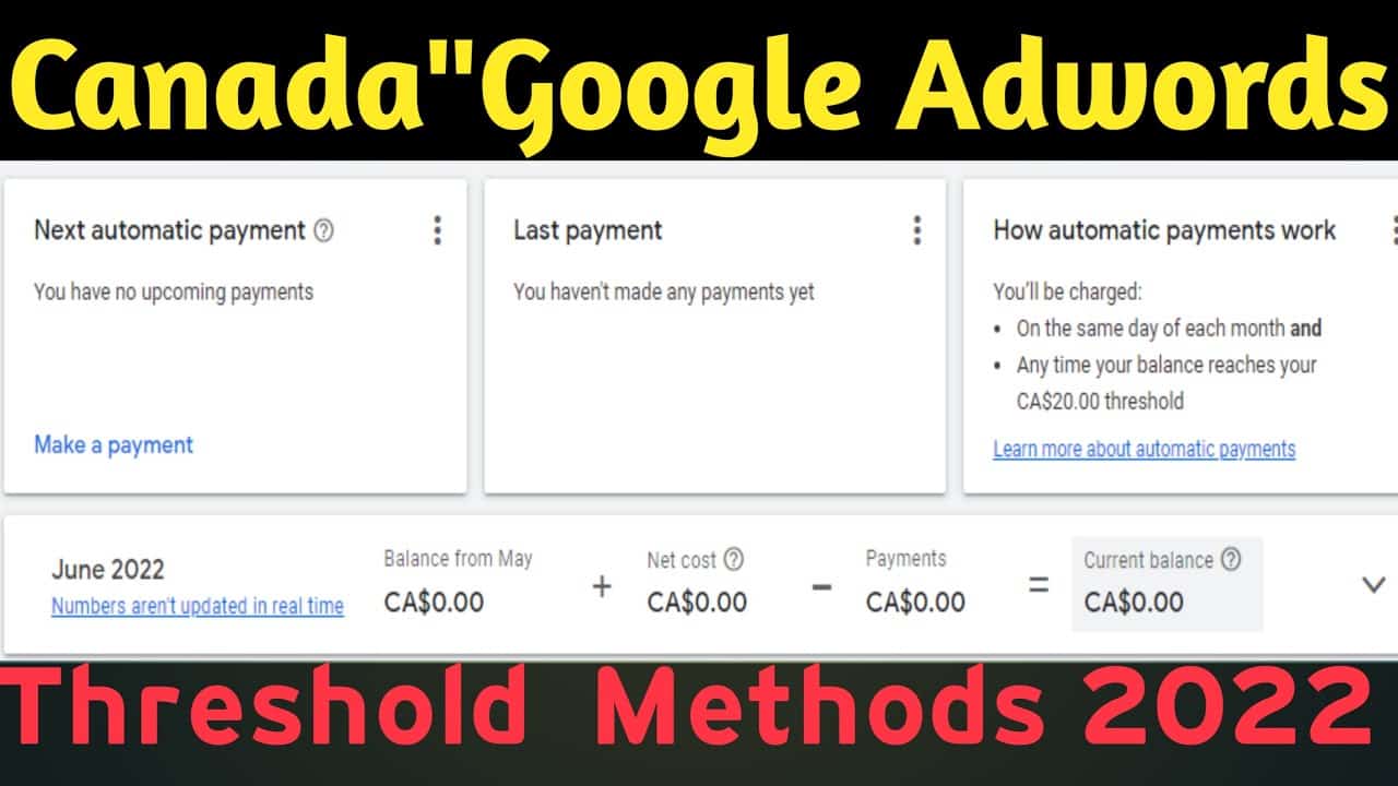 Google Adwords Threshold 2022 || Google ads || live Account