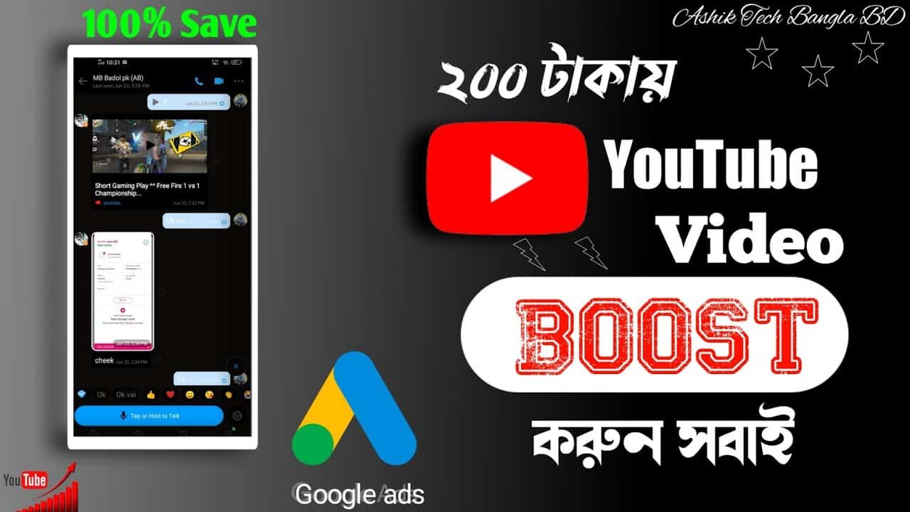 How To Boost My YouTube Video With Google Ads In 2022 Bangla Tutorial || 200 টাকার বুষ্ট করুন