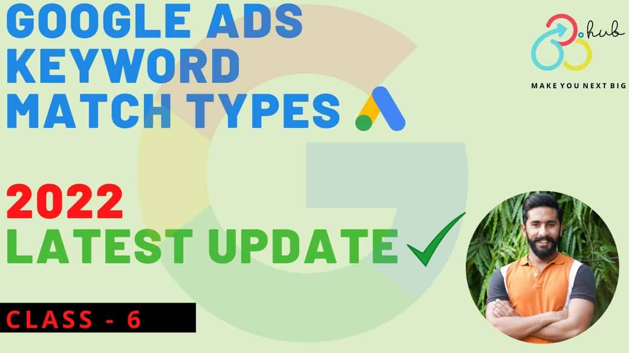 What is Keyword Match Types Google Ads| Google Ads Course | 360 Degree Hub [Full Guide] - Part (6)