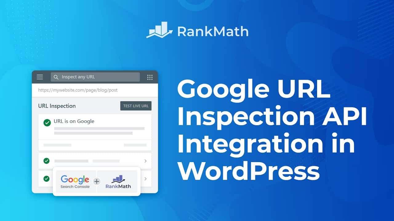 Google URL Inspection API Integration in WordPress