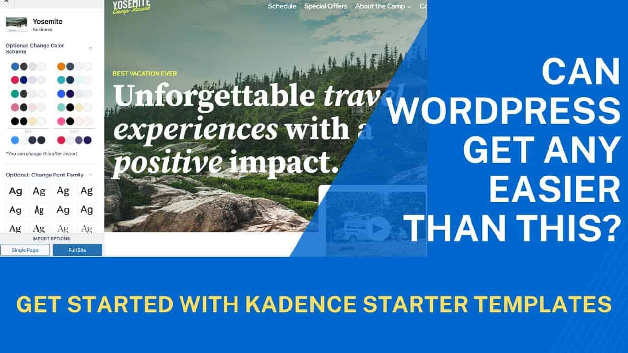 How to Get Started with Kadence Starter Templates on WordPress