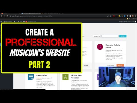 How to Set Up a Musician Website Part 2
