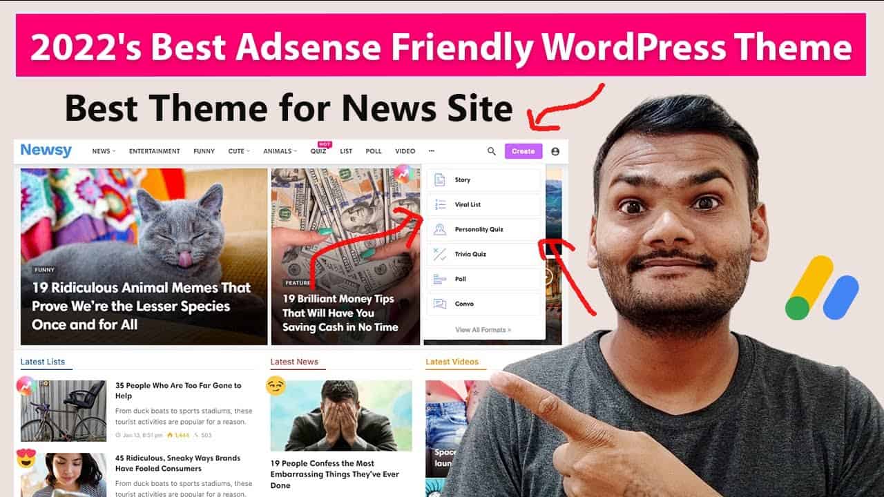 2022's Best Adsense Friendly WordPress Theme for News Site