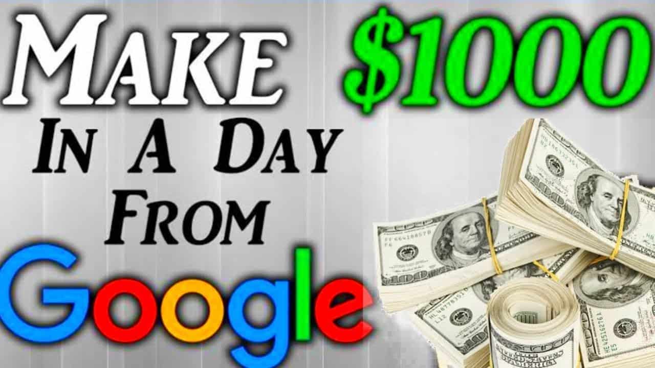 How to use Google to earn $1000 per day ll learn this trick without investment #makemoneyonline