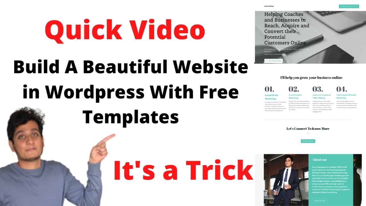 How To Make Website in Wordpress With Free Template