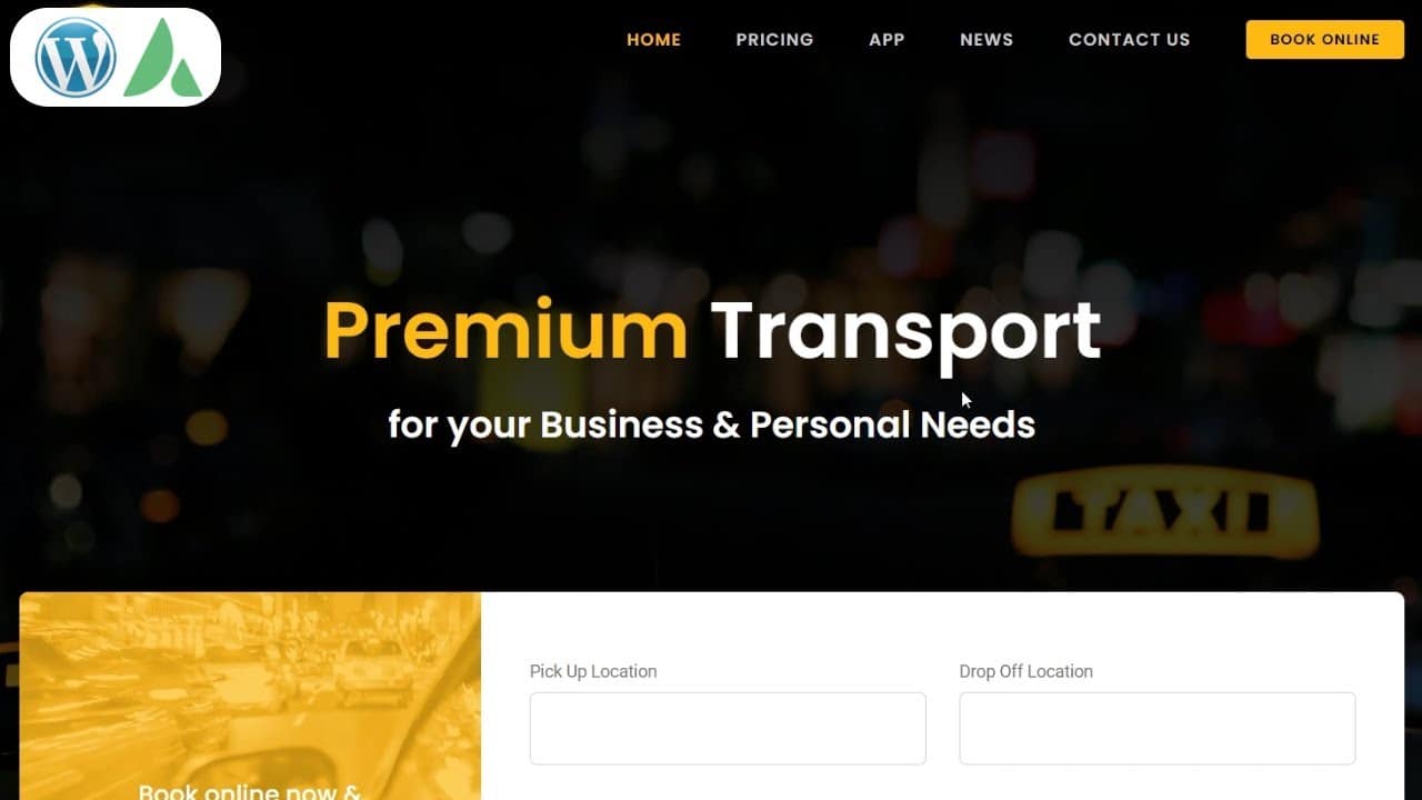 How to Make Taxi Booking Website In WordPress