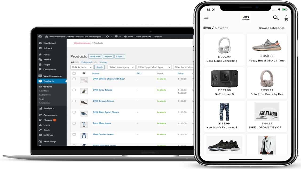 How to connect WooCommerce  website to mobile phone for free| WooCommerce Mobile App
