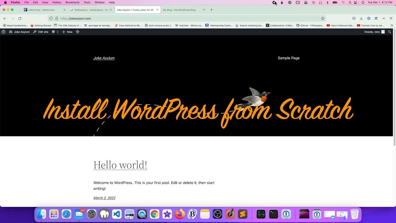 Install WordPress from Scratch With a New Domain 2022