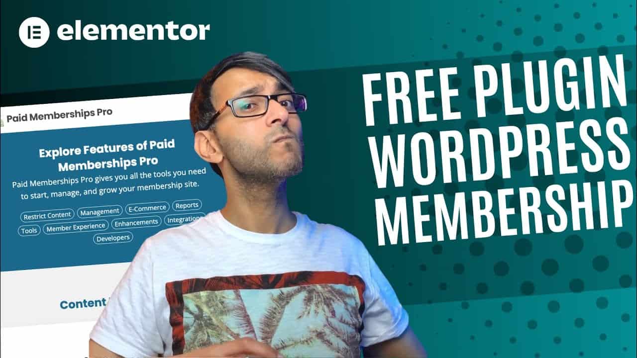 Paid Membership Pro - Set up a Wordpress Members Site for Free - Elementor Wordpress Tutorial