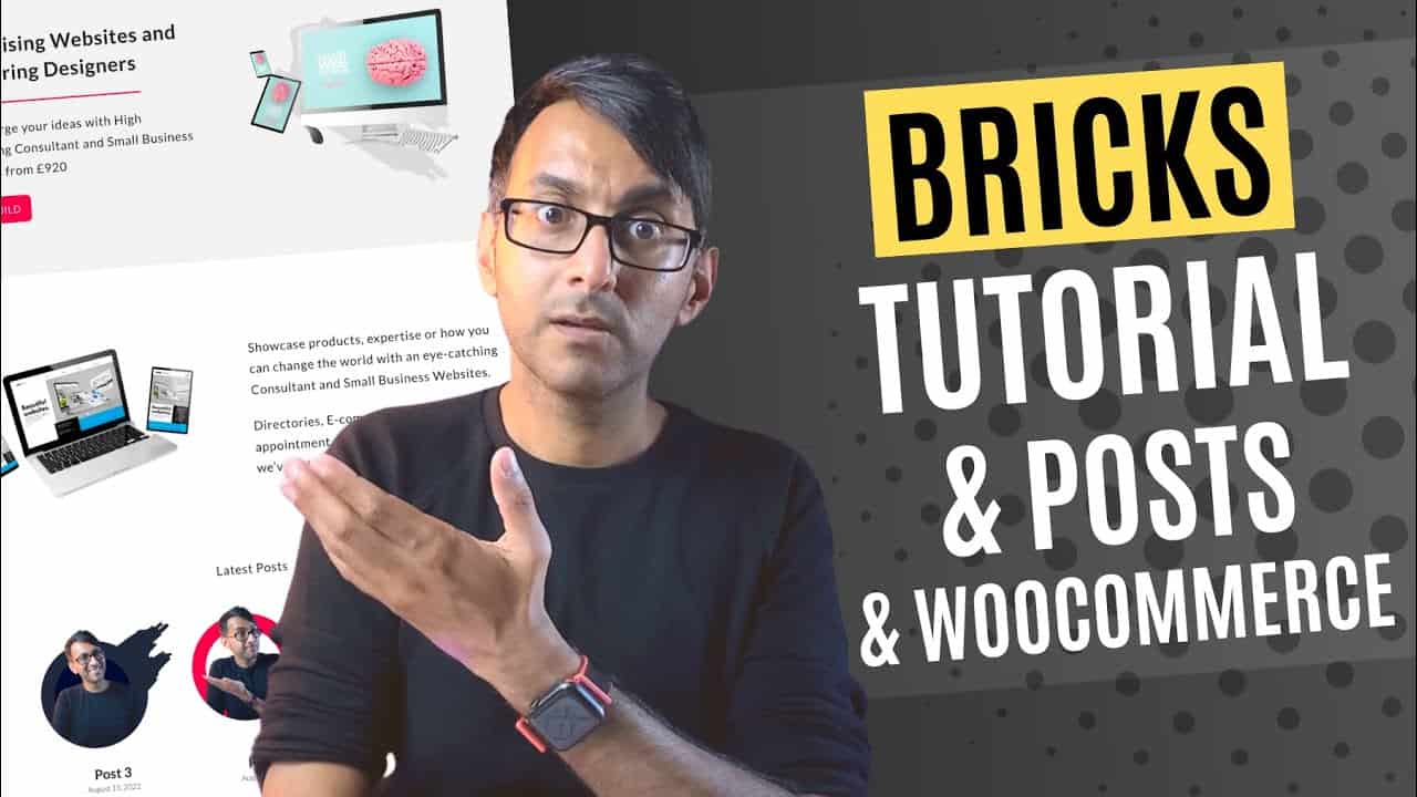 Bricks Builder Tutorial - Page and Posts and WooCommerce - Wordpress Theme - Speed Optimisation