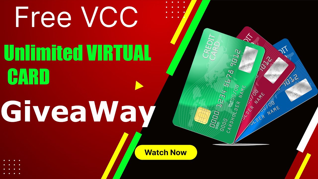 How To Create Unlimited Virtual Credit Card | Giveaway unlimited virtual card | create vcc