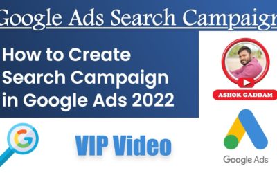 Digital Advertising Tutorials – How to Create Search Campaigns in Google Ads 2022 Tutorial || Digital Marketing Tutorials in Telugu